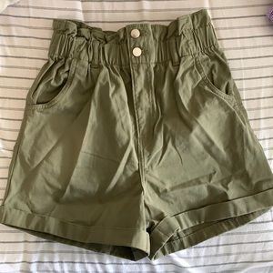 Green shorts